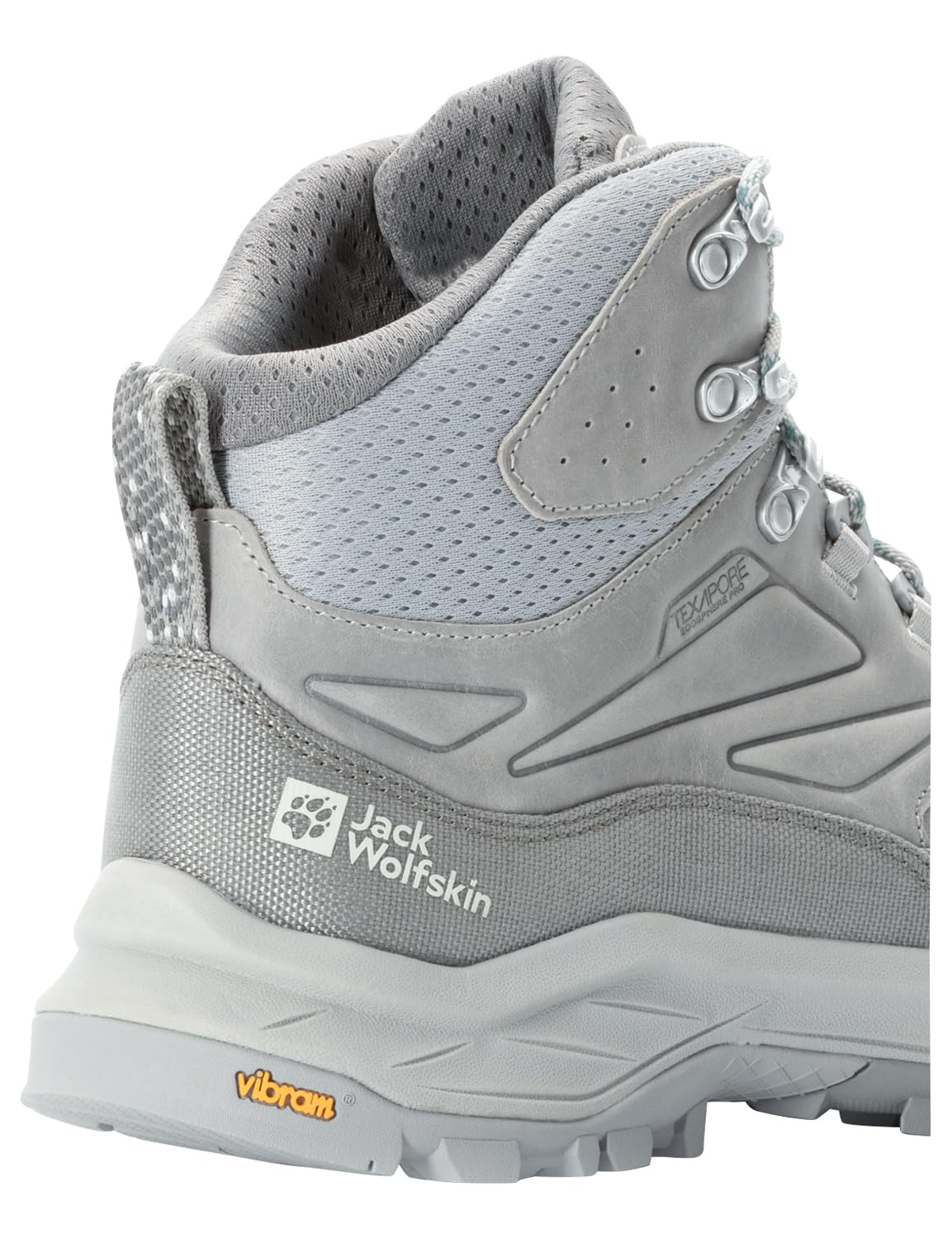 Jack Wolfskin CYROX Texapore Mid M, Zapatillas para Caminar Hombre, Gris, 39.5 EU