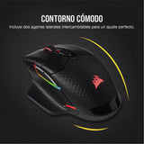 Corsair DARK CORE RGB PRO Ratón Inalámbrico FPS/MOBA para Juegos - 18.000 PPP - 8 Botones Programables - Inalámbrico Sub-1ms - Compatible con iCUE - PC, Mac, PS5, PS4, Xbox - Negro