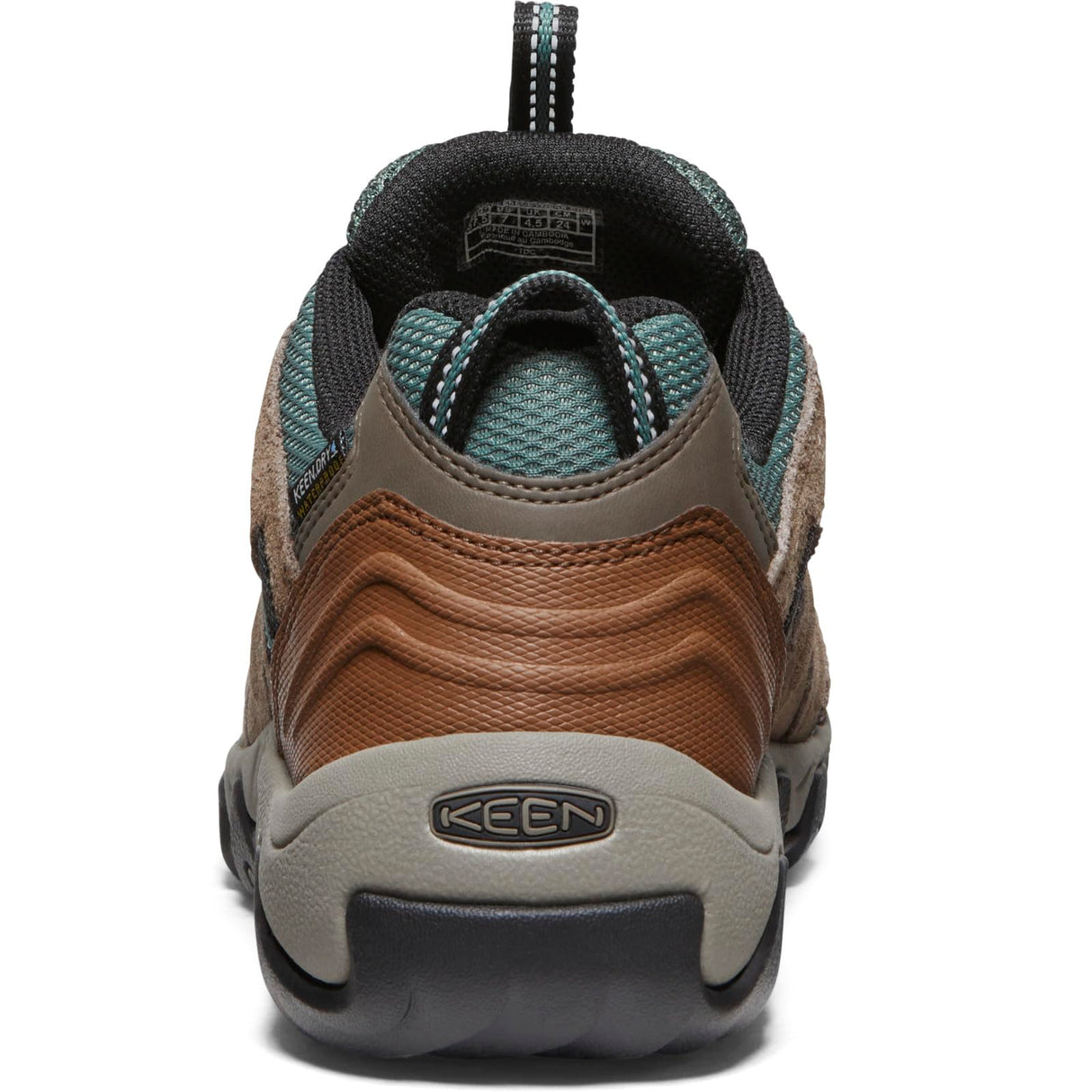 KEEN Women's Headout Waterproof Hiking Shoes, Shitake/Dark Forest, 38