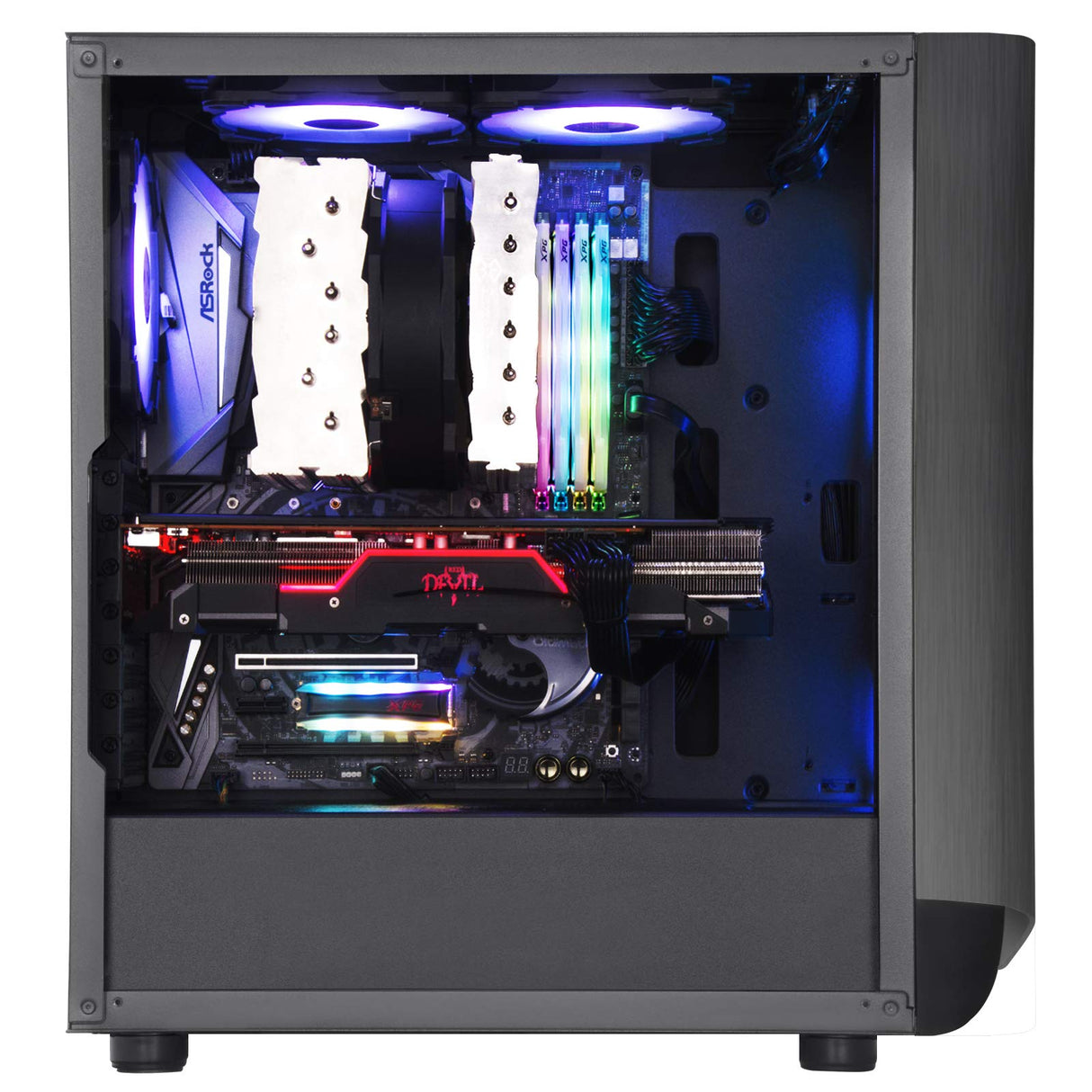 SilverStone Technology SST-SEA1TB-G - Seta A1 Carcasa de computadora ATX de Torre Central, Parte Lateral de Vidrio Templado, Titanio sobre Negro