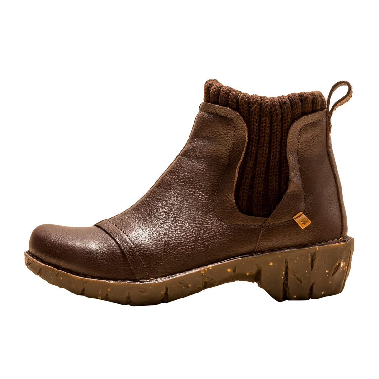 El Naturalista Mujer Botas Chelsea Yggdrasil, señora Botines,Plantilla Desmontable,Botas,Medias Botas,botín,Plano,Brown,36 EU / 3.5 UK