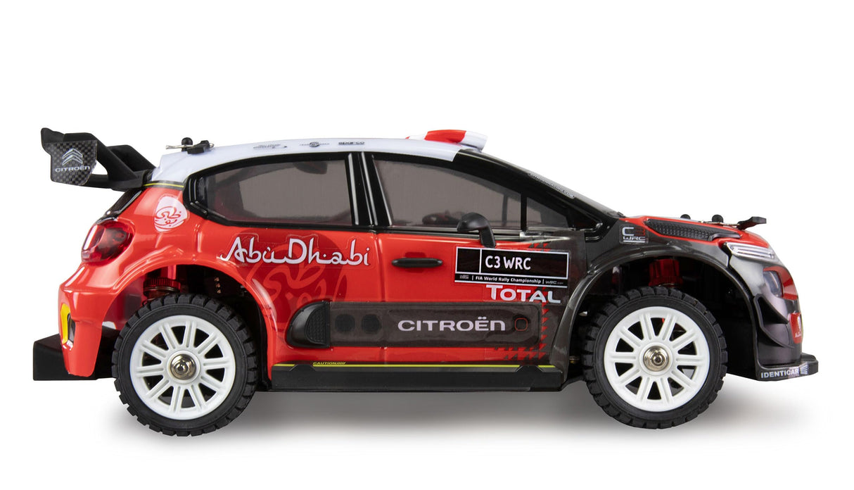 Amewi Hyper Go Citroen C3 WRC Rallye/Drift 4WD 1:14 sin escobillas con giroscopio 45 km/h RTR, Color Negro y Rojo