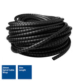 ACT CT4052 - Manguera de Cable de 20 mm, Longitud de 30 Metros, gestión de Cables para Oficina, Organizador de Cables Flexible para Ordenador y Lugar de Trabajo