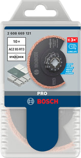 Bosch 10 hojas multimaterial ACZ 85 RT3 para herramientas multifunción (para mortero, hormigón celular, diámetro de 85 mm, herramienta multifunción)