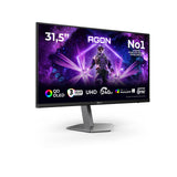AOC AG326UZD2P Monitor 32 Pulgadas 240Hz Panel QD-OLED, 0.03ms GtG, HDR500 TrueBlack, Adaptive Sync, G-Sync Compatible, Altavoces, Altura Ajustable, (3840x2160 HDMI 2X 2.1 DP 1x 2.1 USB Hub) Negro