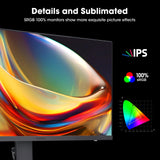 KOORUI Gaming Monitor 27 Pulgadas - Pantalla WQHD PC, 240Hz, 1ms, Adaptive Sync, Compatibilidad Gsync, (2560x1440, HDMI, DisplayPort, HDR 400) Negro/Rojo