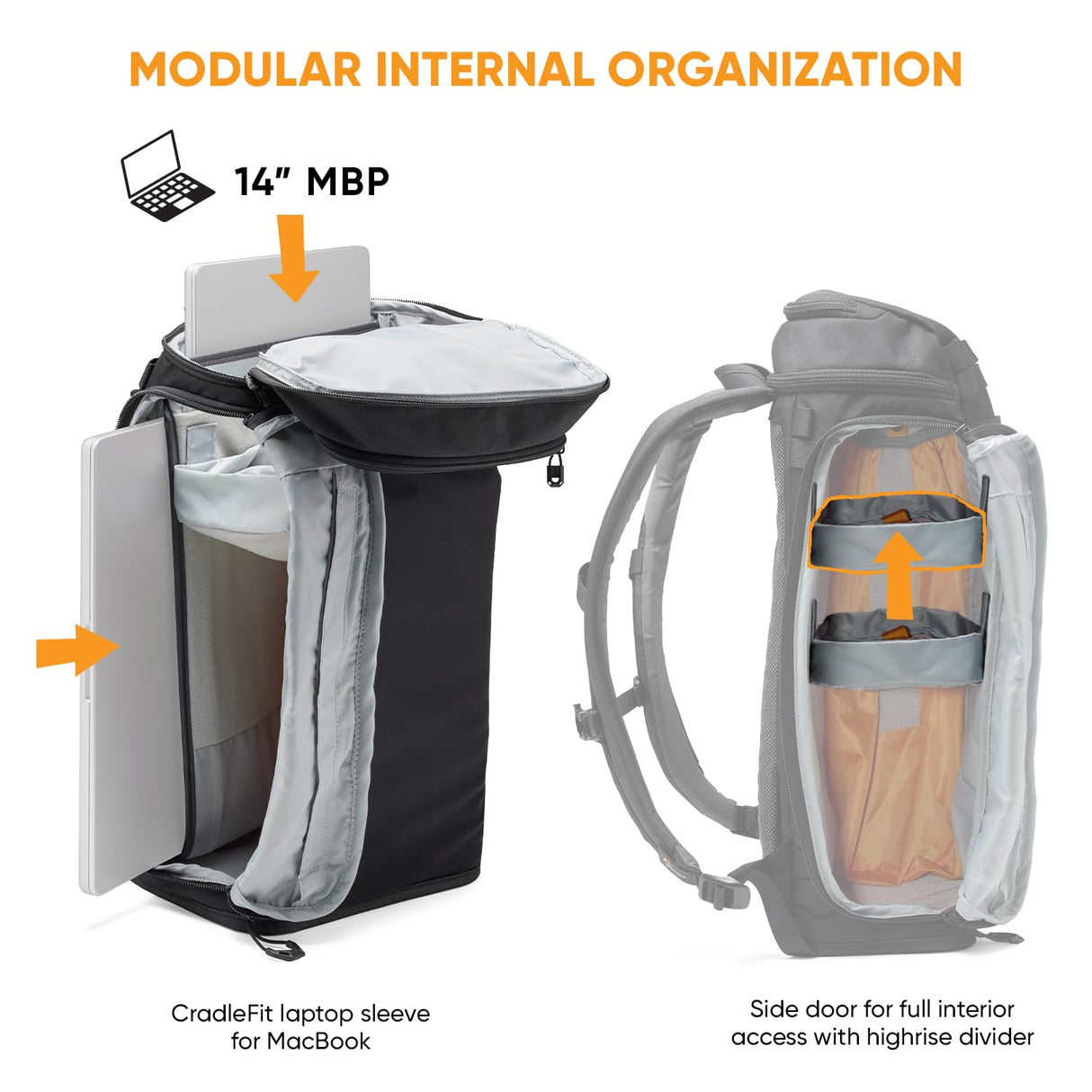 Lowepro ProTactic Lite BP 150 AW III Mochila de Portátil, Acceso Superior y Lateral, Bolsa Profesional Cámara, DSLR/Dron/Sin Espejo, Portátil 14", Cubierta Lluvia, Fotógrafo, Videógrafo, Volumen 25L