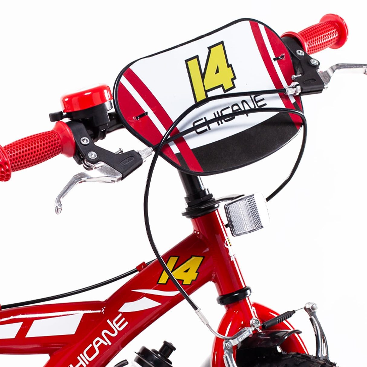 SCH Bici Chicane Bicicleta niño, roja, 14" (35,5 cm)