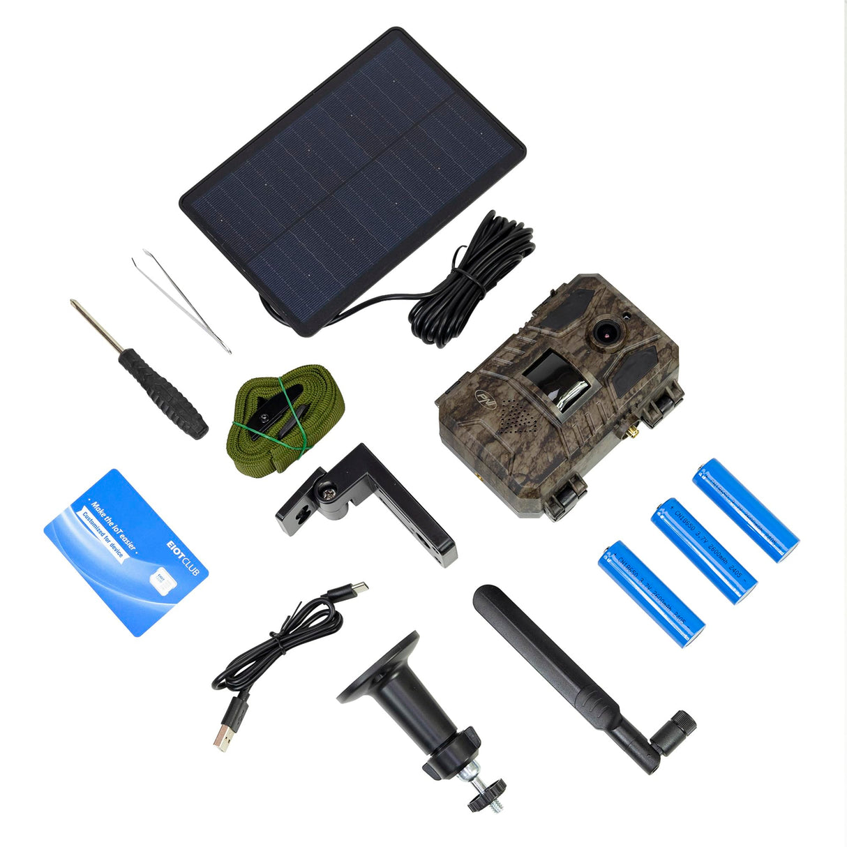 PNI Hunting 751 Pro cámara de videovigilancia de Camuflaje, 16MP, 4G LTE, GPS, visión Nocturna, LED Invisibles para Animales, IP66