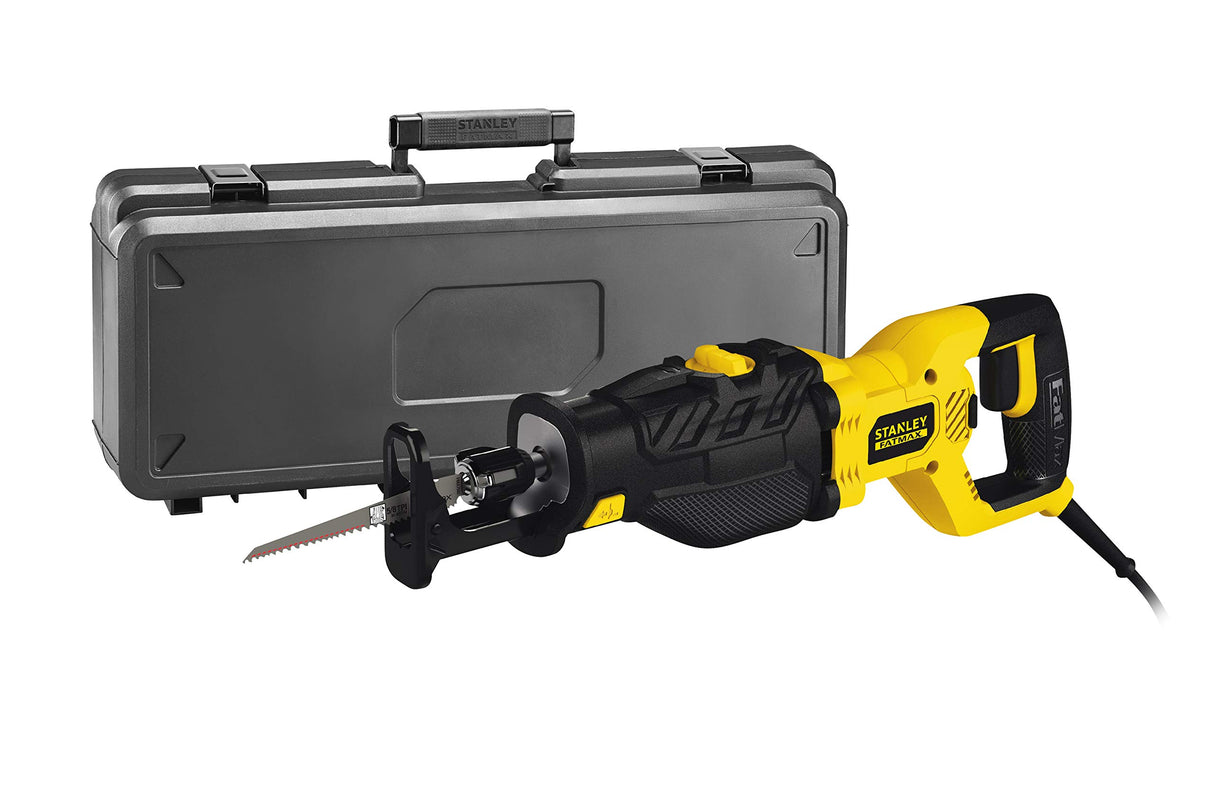 STANLEY FATMAX FME365K-QS - Sierra de sable eléctrica 1.050W, longitud carrera 28mm, incluye maletín