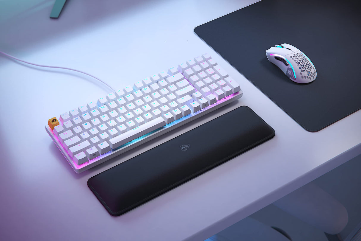 Glorious Gaming GMMK 2 Full Size (96%) - Teclado gaming mecánico, carcasa de aluminio, personalizable, keycaps dobles, switches Glorious Fox, RGB, distribuciones QWERTY estadounidense - Blanco