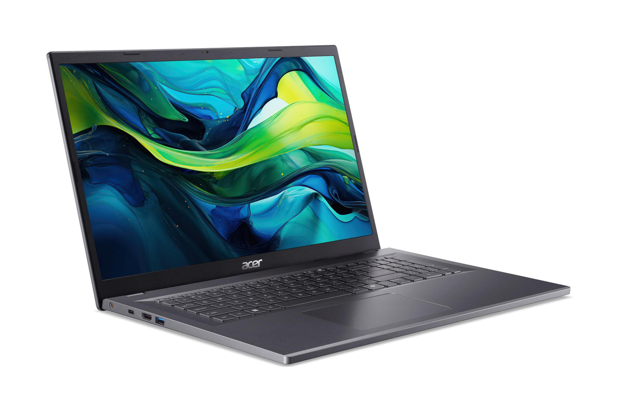 Acer Aspire 17 (A17-51M-51UJ) Portátil, Pantalla IPS FHD de 17 Pulgadas, Intel Core 5 120U, 16GB RAM, 512GB SSD, Intel Graphic, Windows 11, Teclado QWERTZ, Gris