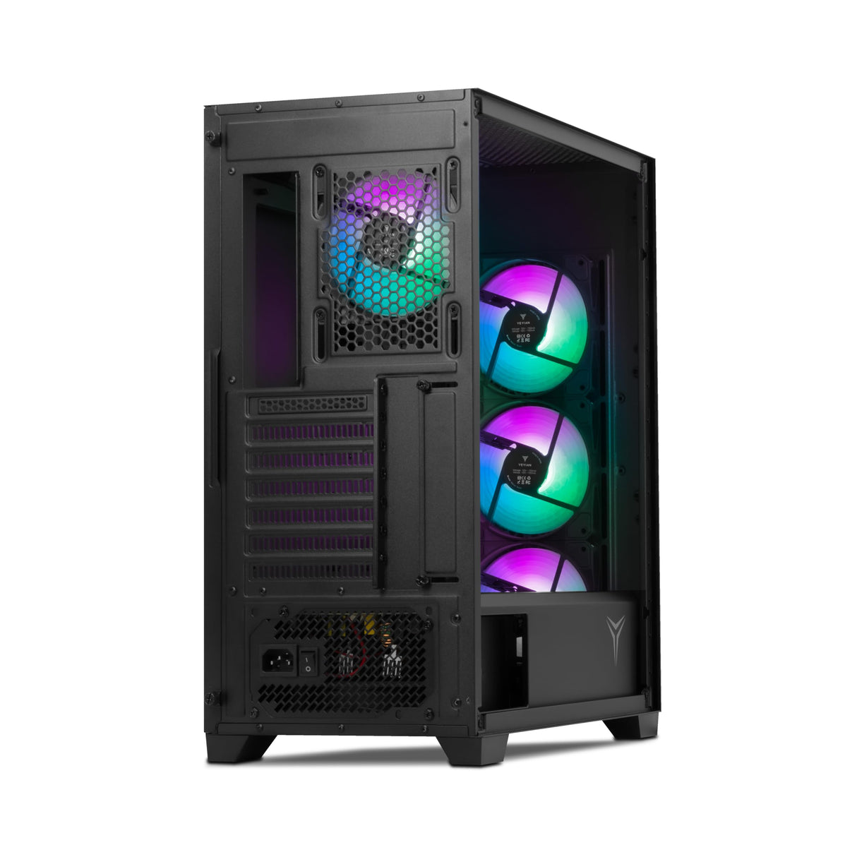 Yeyian Caja para PC Gaming Mid-Tower Phoenix con Vidrio Templado - SKU: YCM-APPHO-01