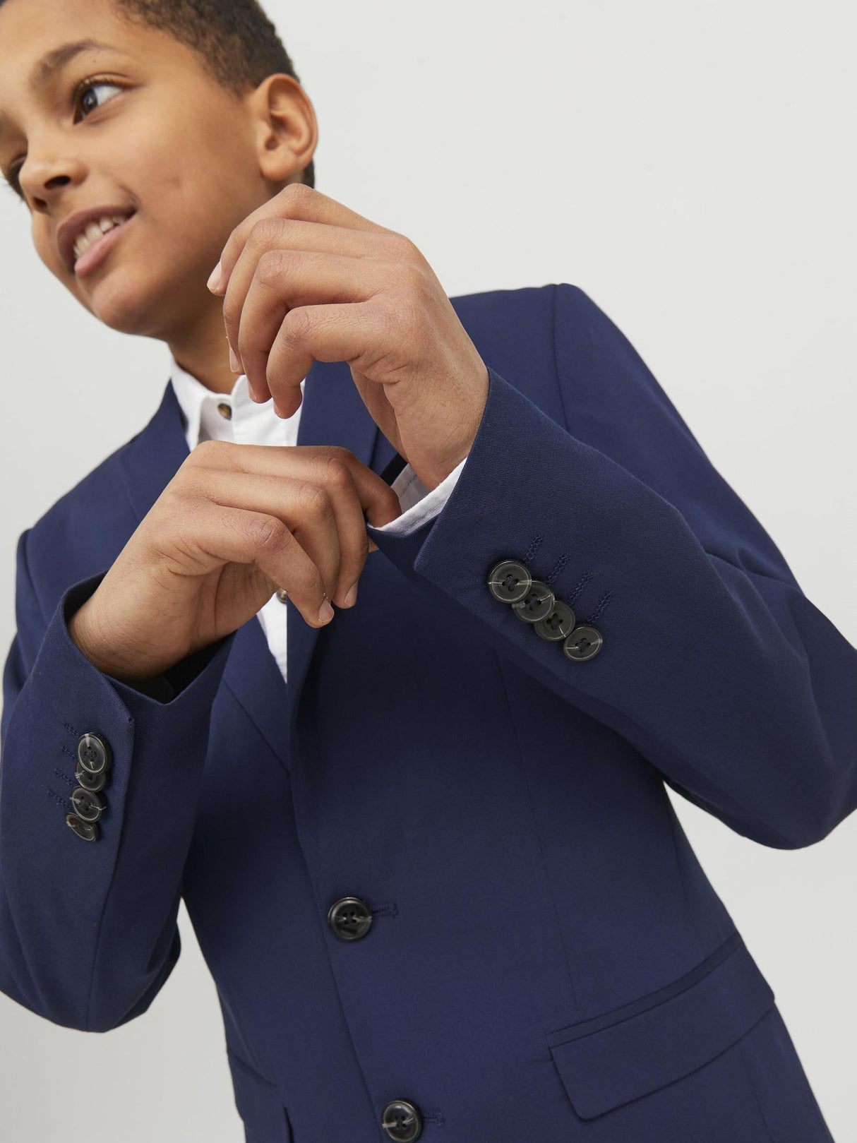 JACK&JONES JUNIOR Jprsolar Noos Jnr-Suéter Traje, Azul Medieval, 164 para Niños