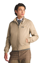 Members Only, Chaqueta de Motorista emblemática Original para Hombre, Corte Entallado, Caqui, Medium
