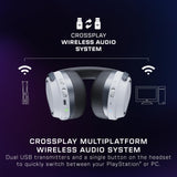 Turtle Beach Stealth 700 Blanco Playstation Auriculares de Juego Inalámbricos con 80hr Batería, Altavoces de 60 mm, Transmisores Duales y Bluetooth para PS5, PS4, PC y móviles