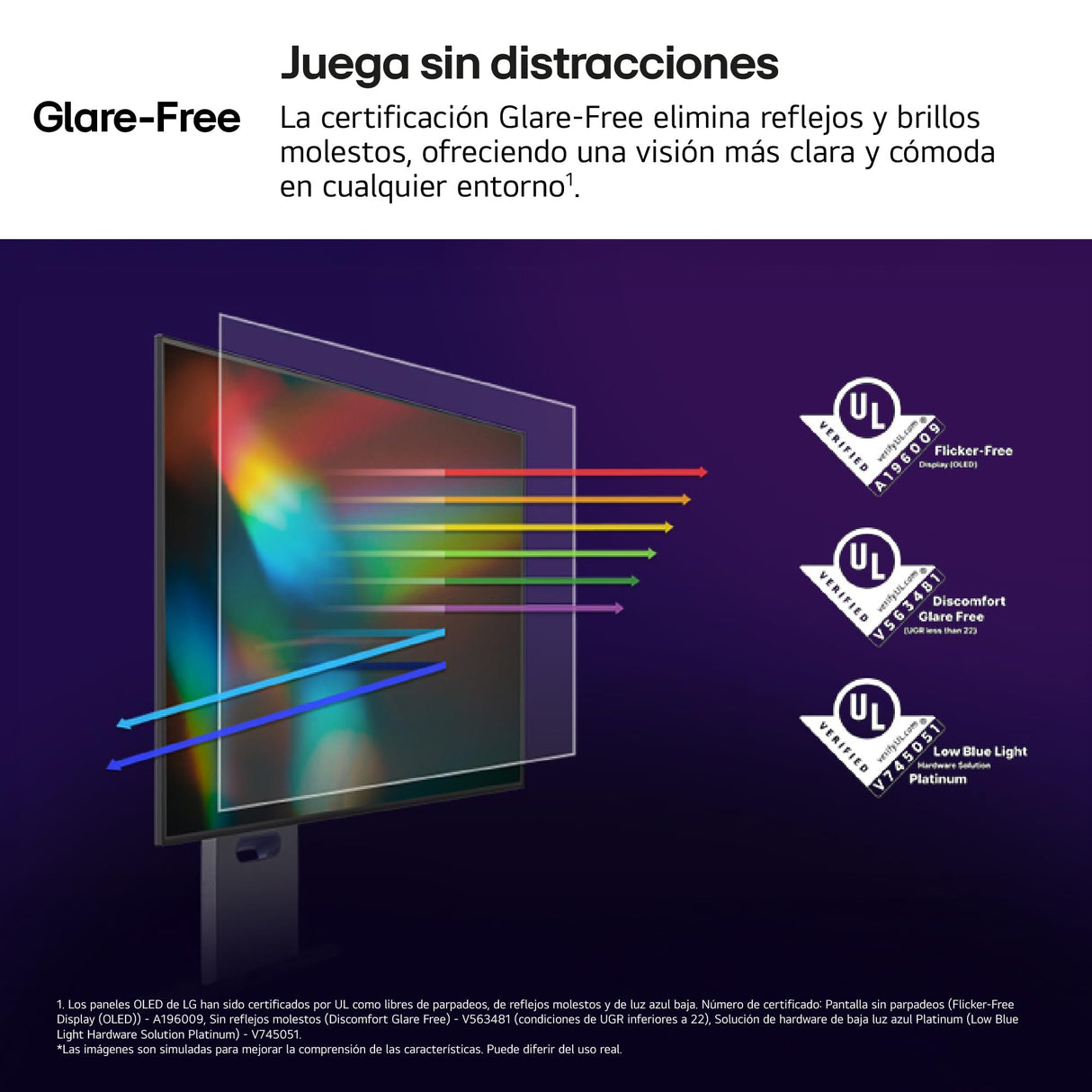 LG 32GX850A-B - Monitor Gaming Ultragear OLED, 32", 4K (3840 x 2160), 165 Hz, 0.03 ms (GTG), Dual Mode, G-Sync Compatible y FreeSync Premium Pro, Inclinación y Altura Ajustable, Morado Grisáceo