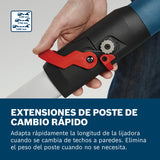 Bosch Professional GTR 55-225 - Lijadora de pared de yeso (550 W, plato lijador Ø 215 mm, hoja Ø 225, extensión incl. 170 cm, en maletín)