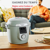 Moulinex Cookeo Wifi 10 en 1, Multicooker inteligente de alta presión, 10 modos de cocción, rápido, sin vigilancia, guía de cocción paso a paso, 6 L, CE96G310