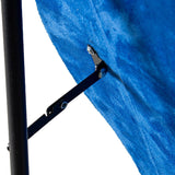 Espejo de pie con Forma de Madera DM y Terciopelo en Azul 60x4x160cm