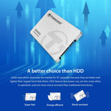 Transcend SSD225S 2TB 2.5" SATA III (6Gb/s) SSD Interno - Memoria Flash 3D NAND, Resistente a Golpes - TS2TSSD225S