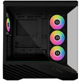 Lian Li V100 Mid Tower Case - Negro, Soporte ATX, Panel Frontal de Malla, Vidrio Templado, USB-C, Panel Lateral sin Herramientas