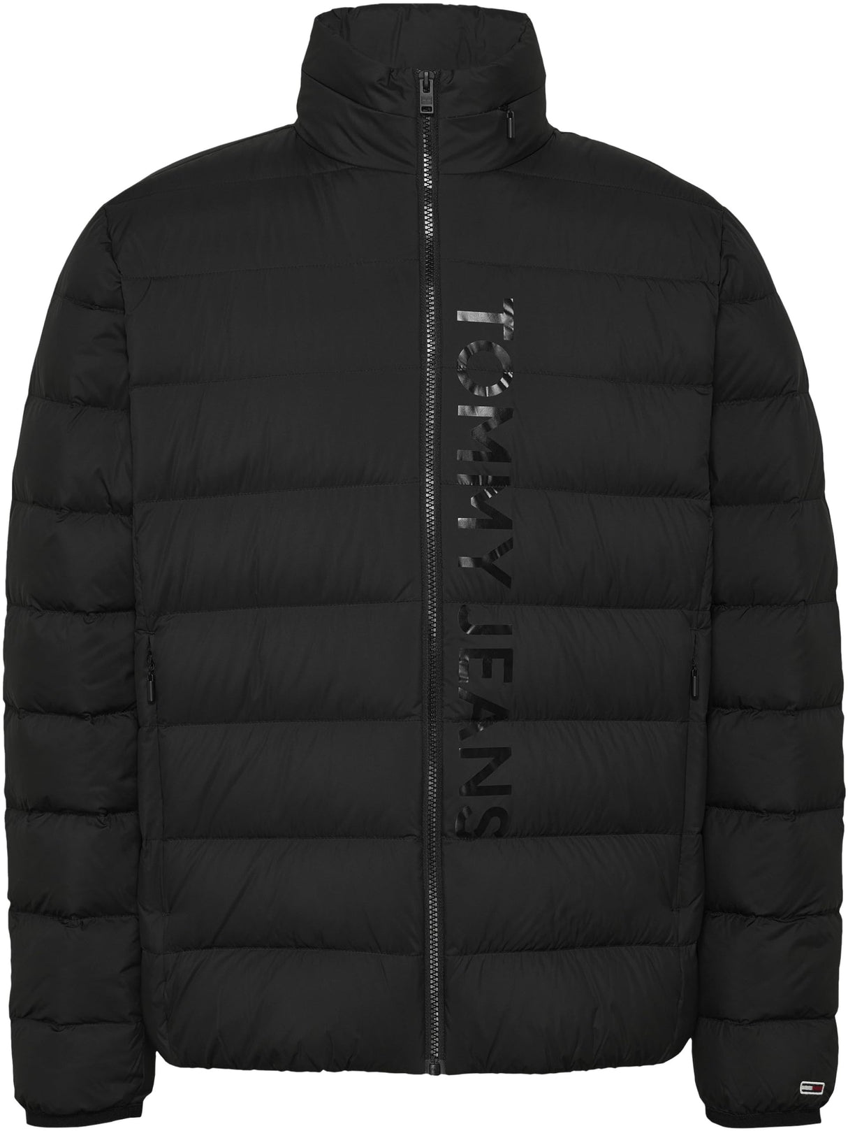 Tommy Jeans Cazadora acolchada Hombre Down Printed ligera, Negro (Black), M