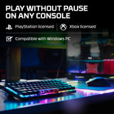 HyperX Alloy Origins 60 – Teclado mecánico para juegos - Formato ultracompacto al 60 % – Tecla HyperX Aqua (táctil) - Cubiertas de PBT de doble capa de las teclas - Retroiluminación LED RGB