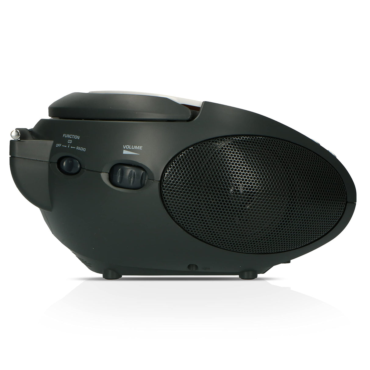 Lenco SCD-24 SCD24 - Reproductor de CD para niños - Radio CD - Sistema estéreo - Boombox - Sintonizador de radio FM - Memoria de pista - 2 x 1,5 W RMS de alimentación - Funciona con red y pilas - Blanco
