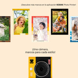 KODAK Mini Shot 3 ERA 4PASS - Cámara instantánea 2 en 1 e Impresora de Fotos (7,6 x 7,6 cm, 8 Hojas), Color Amarillo