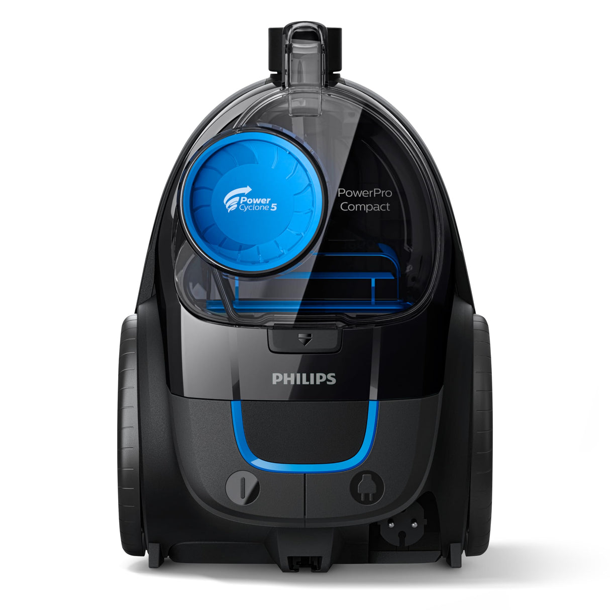 Philips PowerPro Compact FC9331/09 - Aspirador, Sistema Ciclonico sin Bolsa, Deposito 1.5l, Filtro Antialergias, Facil de Limpiar