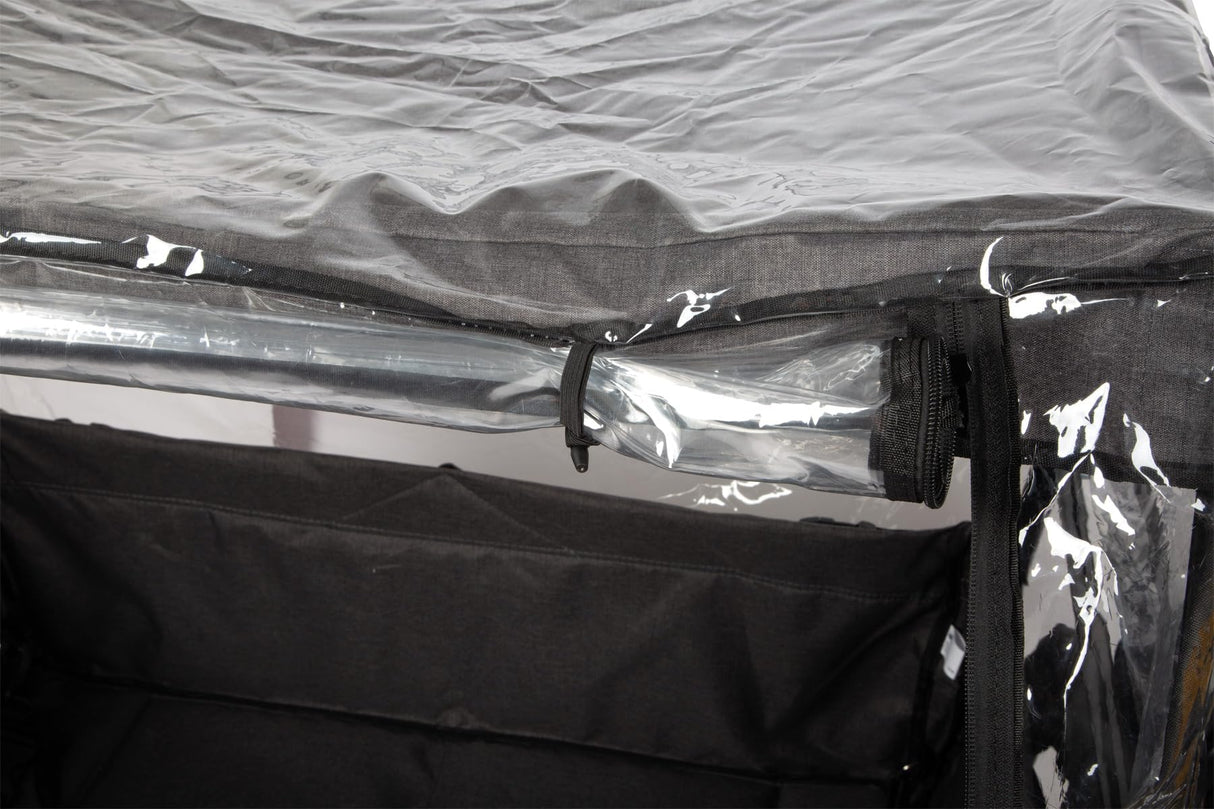 Small Foot Carrito Plegable con Techo Desmontable, protección contra Lluvia, Frenos, asa Regulable y máx. 80 kg, 12729, Color Coloured