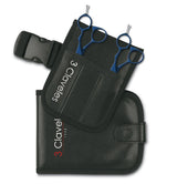3 Claveles 12689 - Kit Peluquería de Estuche Cinturon y Tijera Peluquero Corte y Esculpir de 5.5", Azul