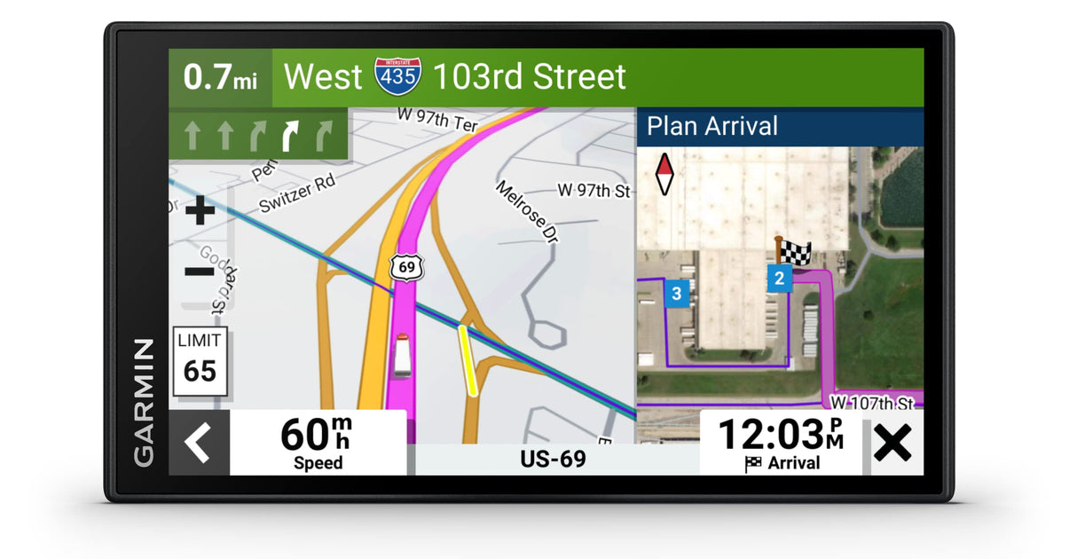 Garmin dēzl LGV 610, EU, Navegador GPS de 6 Pulgadas para camión (Mapas Europa), Negro