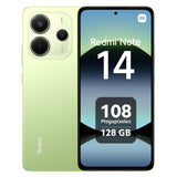 XIAOMI Redmi Note 14 - Smartphone de 6+128GB, Pantalla de 6.67" AMOLED FHD+ 120Hz, MediaTek Helio G99-Ultra, cámara de 108MP, TurboCharge 33W, 5500 mAh, Cargador no Incluido, Verde (Versión ES)