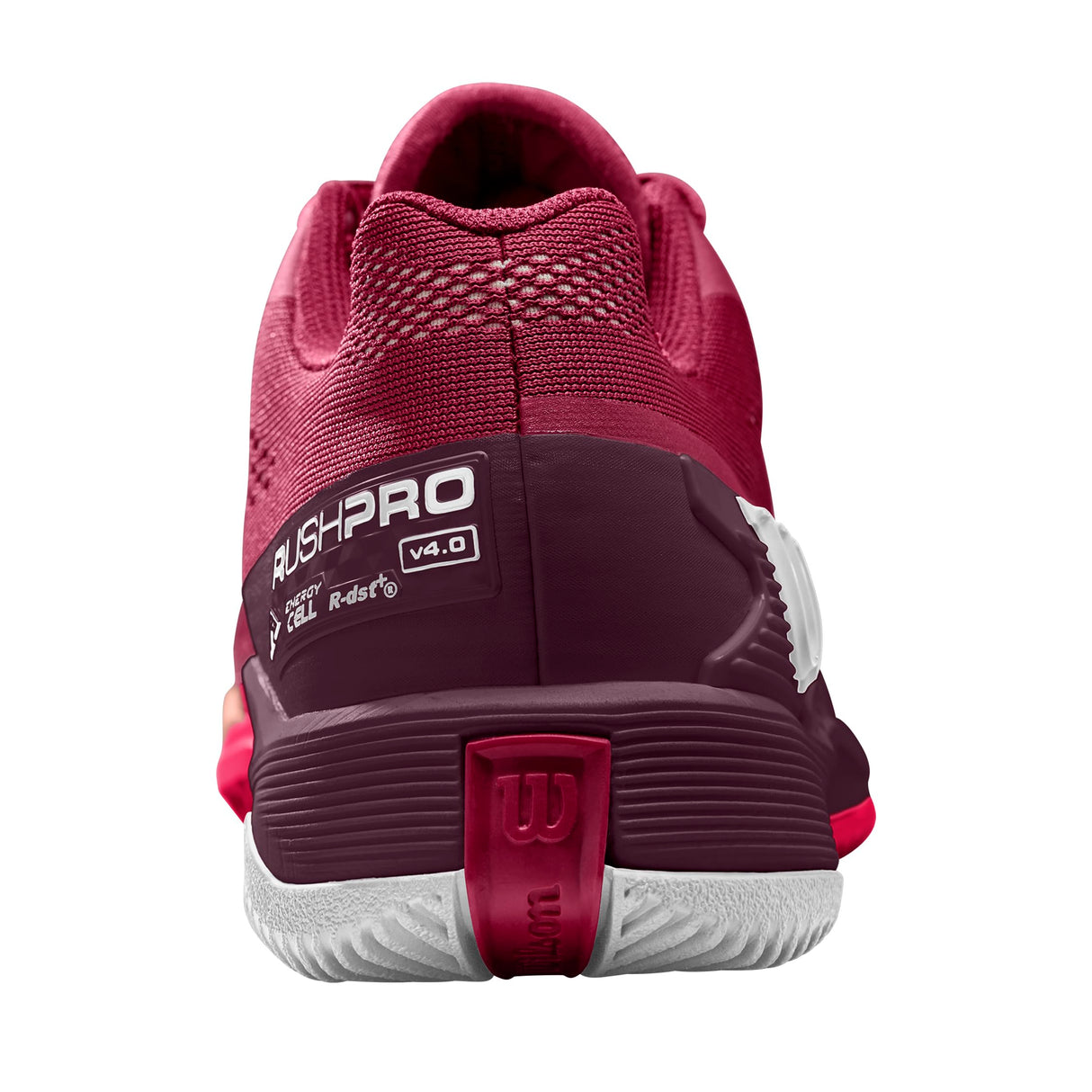 Wilson Rush Pro 4.0, Sneaker Mujer, Beet Red/White/Tropical Peach, 37 1/3 EU