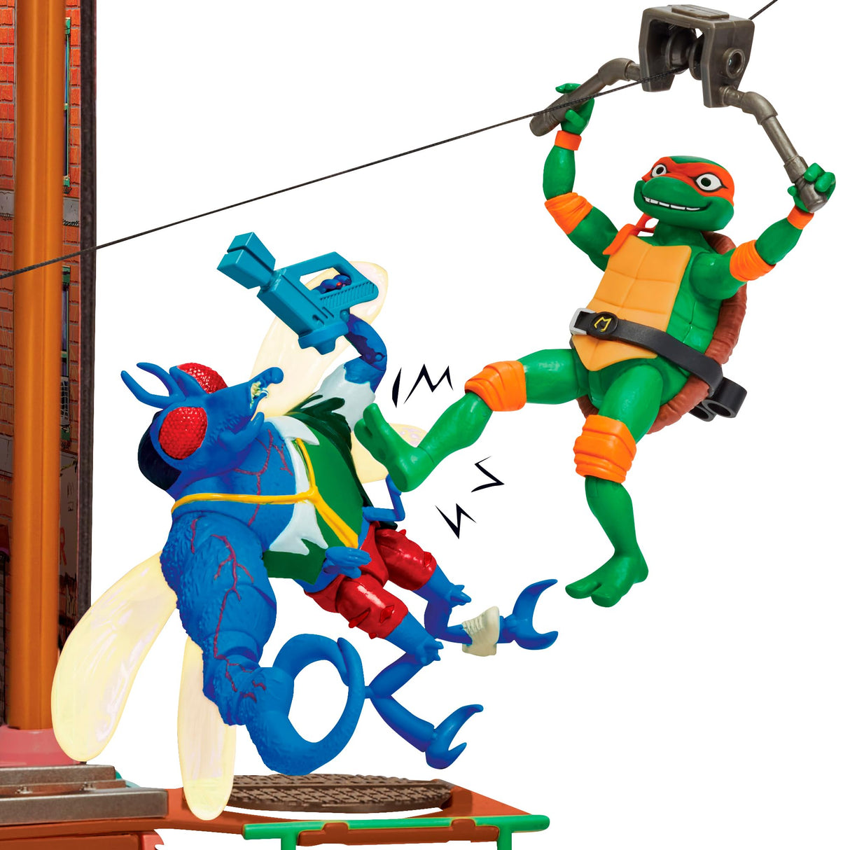 TORTUGAS NINJA Sewer Lair Playset, Juguete de la guarida en Las alcantarillas, Set como en la película, 20 características y 3 Niveles de Juego, 4 años, Famosa (TU802000)