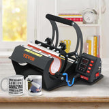 VEVOR Prensa Térmica para Tazas 560W 11oz 30oz Prensa de Tazas 0-428℉ Negro Máquina de Prensado de Tazas 0-999s para Transferir Imágenes Coloridas a Tazas de Cerámica, Tazas de Café y Vasos