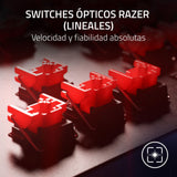 Razer Huntsman V2 (Red Switch) - Teclado óptico para Juegos prácticamente sin latencia (reposa-Palmas, mandos, 4 Teclas Multimedia, Tapas de Teclas Doubleshot PBT) US-Layout, PUBG Edición