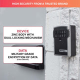 Master Lock Caja fuerte para Llaves [BLUETOOTH] [Montaje mural] - 5441EURD - Caja de seguridad Negro
