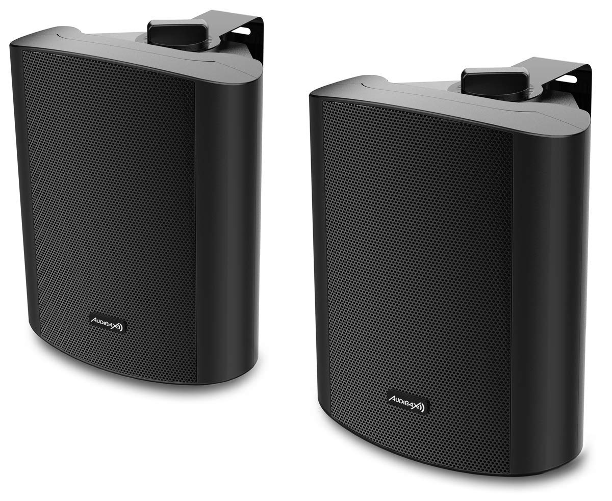 Audibax PR-52 Black Pareja Altavoces 100W Stereo con Soporte