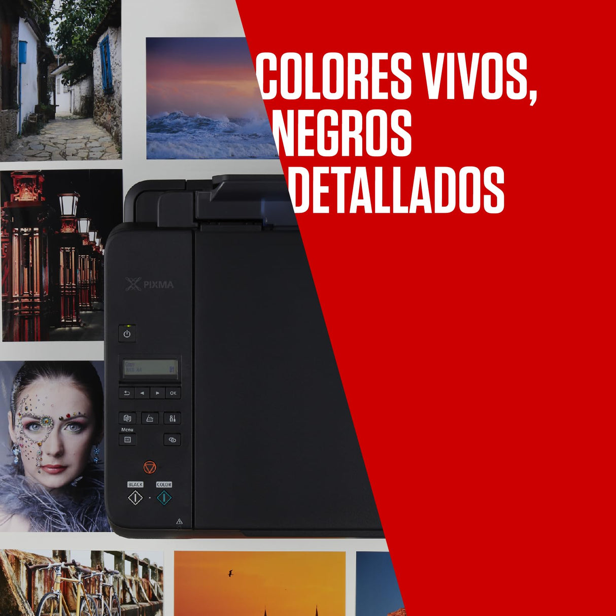 Multipack de tinta y papel Canon - Cartuchos de tinta originales PG-540L/CL-541XL - Paquete de 3 (2 x Negro L, 1 x Color XL) y papel fotográfico 4x6 (50 x hojas)