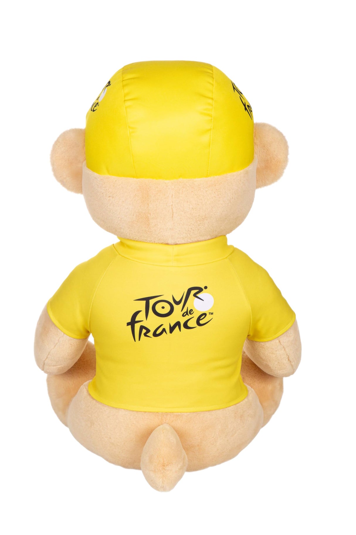 Gipsy Toys - Peluche Oso Camiseta y Gorra ganadora Paso Amarillo 60 cm - Peluche Oficial del Tour de Francia. Majestuosa, Deleitará a Pequeños y Grandes Fans.