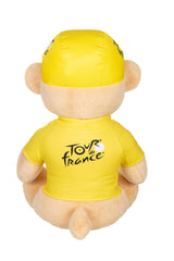 Gipsy Toys - Peluche Oso Camiseta y Gorra ganadora Paso Amarillo 60 cm - Peluche Oficial del Tour de Francia. Majestuosa, Deleitará a Pequeños y Grandes Fans.
