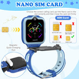 ele ELEOPTION 4G GPS Reloj Inteligente Impermeable para niños y niñas, Llamada bidireccional, Chat de Voz y vídeo, cámara, SOS, Reproductor de vídeo Musical, Alarma
