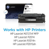 HP 53X Q7553X, Negro, Cartucho Tóner de Alta Capacidad Original, de 7.000 páginas, para impresoras HP LaserJet P2015, P2014, P2015n, M2727 NF y P2015dn