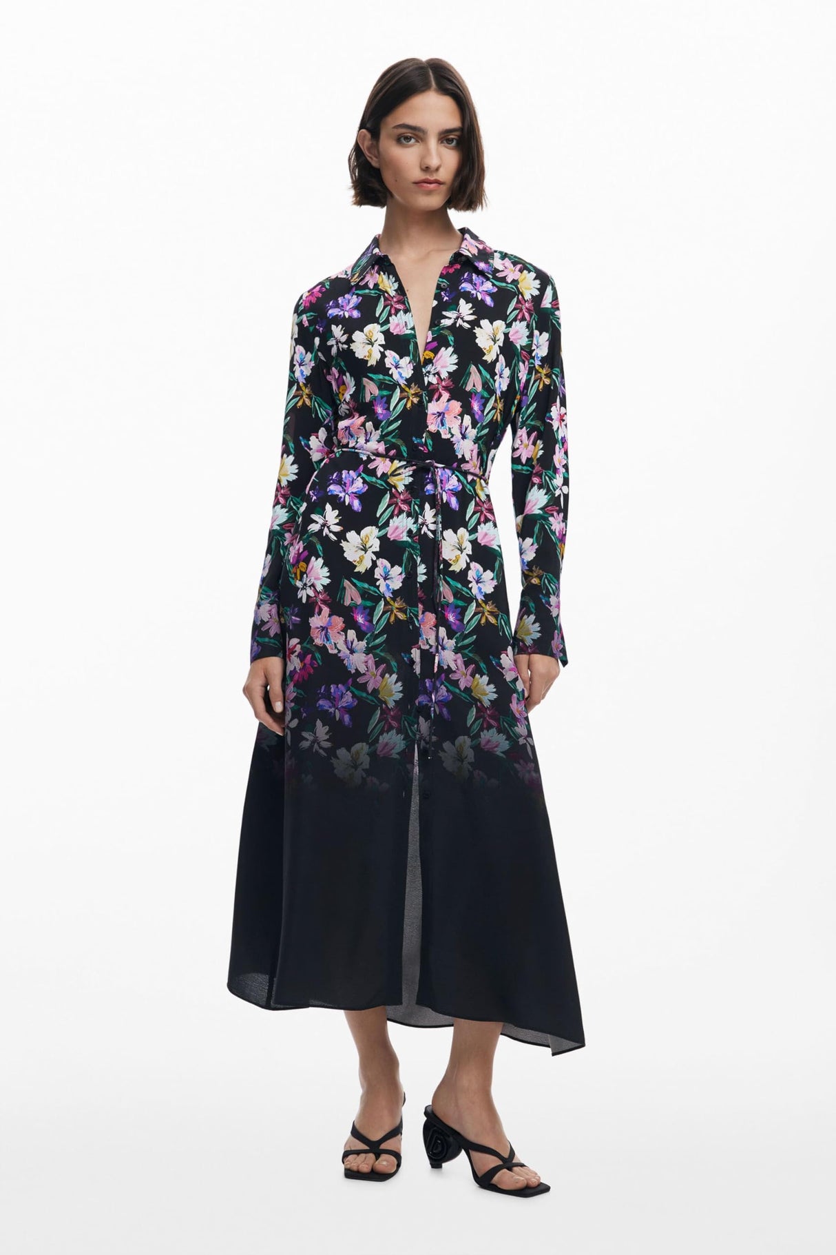 Desigual Vest_Camisero_ACRIL Casual Dress, Acabado del Material, L Women's