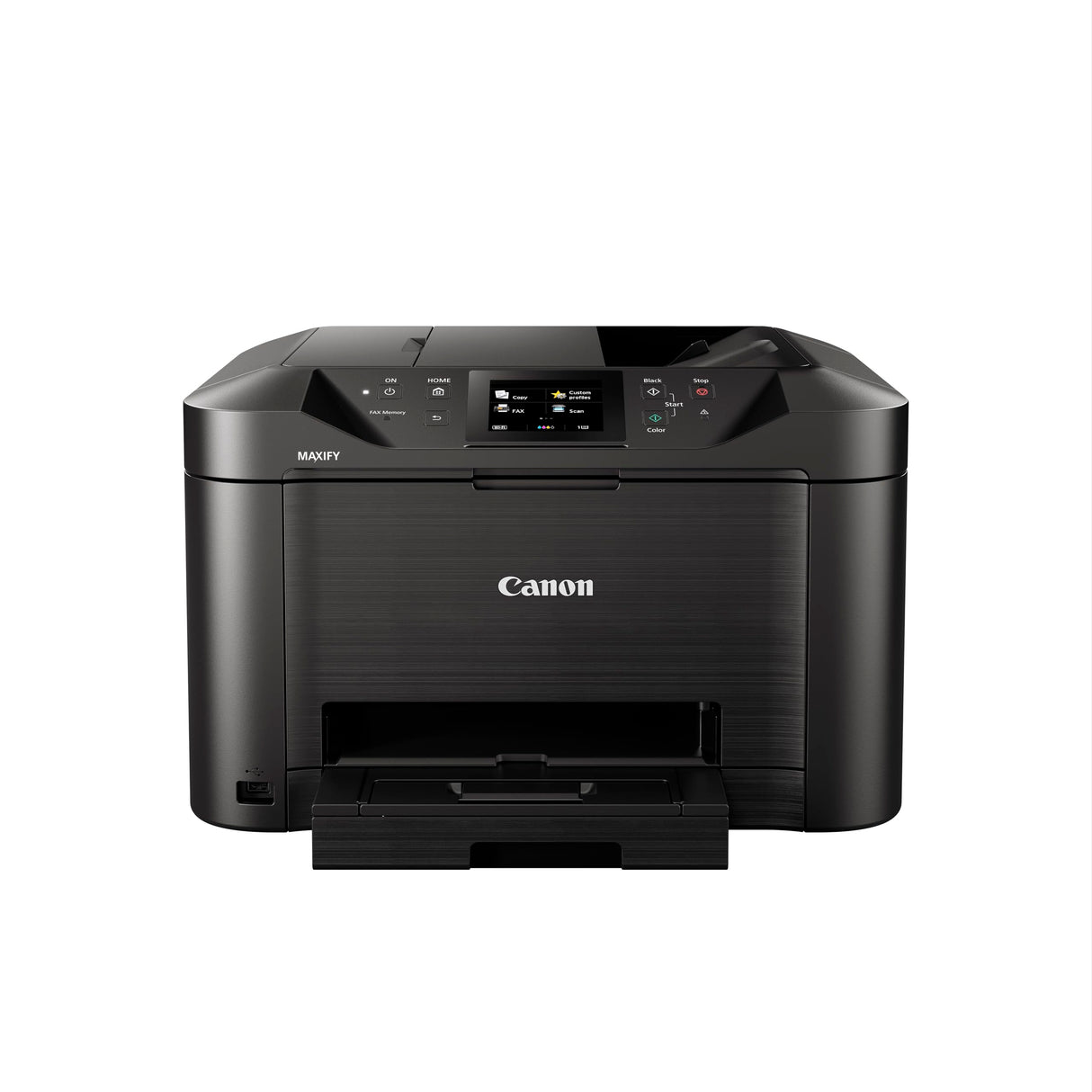 Canon Maxify MB5150 Impresora Compacta Multifunción 4 en 1, Sistema de Inyección de Tinta, WiFi, Pantalla LCD Táctil, ADF de 50 Hojas, Impresión de Alta Velocidad, Capacidad 300 Hojas, Negro
