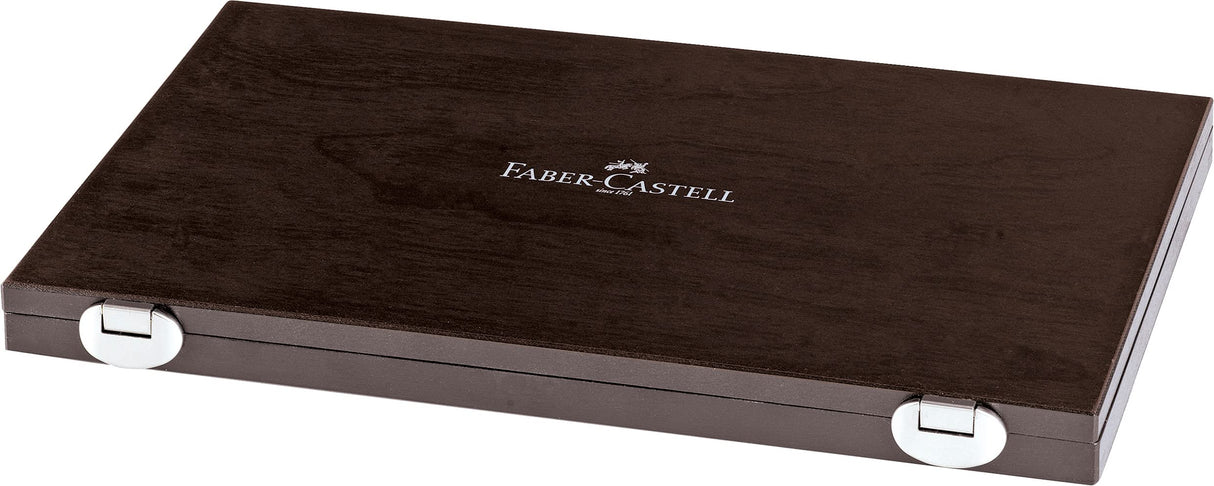 Faber-Castell 110006 – Lápiz de colores policromo, 48 piezas, maletín de madera con accesorios, resistente al agua, irrompible, para profesionales y artistas aficionados