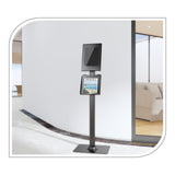 PureMounts® Soporte para Tableta con Carcasa de Acero con Cerradura para iPad 5/6/7/8/9/ iPad Air 9.7"/ 10.5"/10.9"/ iPad Air 9.7"/10.5"/11" y Samsung Tab A 10.1 (2019)/ Tab A7/ S6 Lite 10.4", Negro